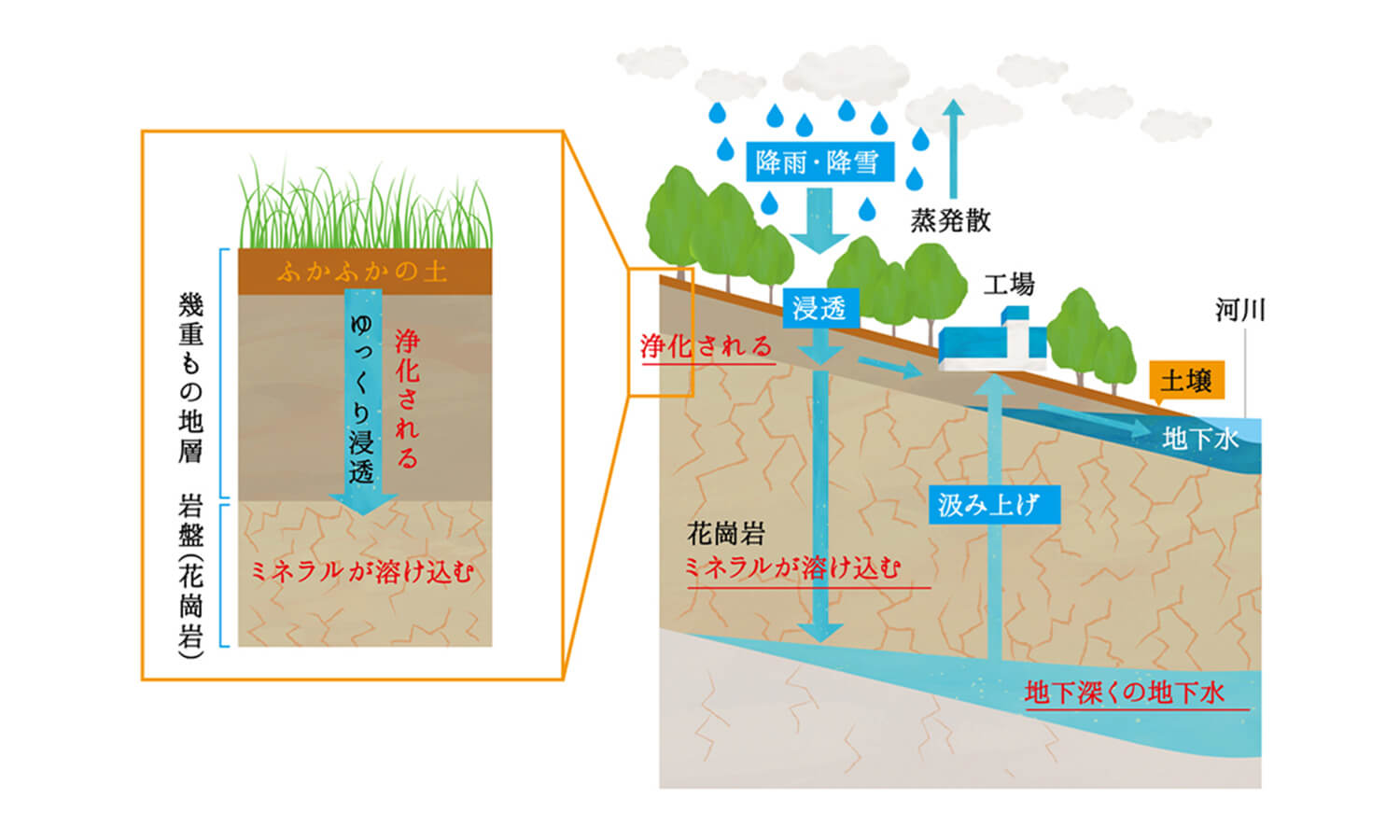 水ができるまで