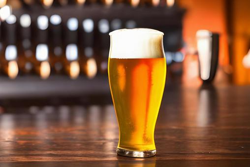 グラスに注がれたビール