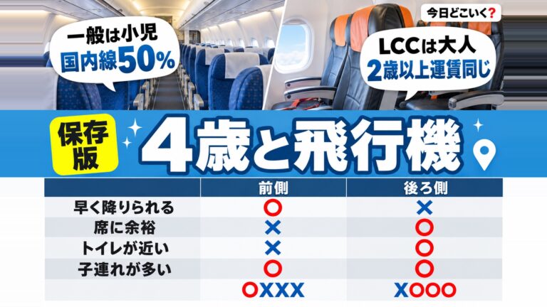 4歳児と楽しい飛行機の旅へ!4歳の壁から機内での過ごし方まで
