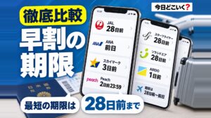 飛行機の早割は何日前が境目？国内8社の期限と条件を比べた