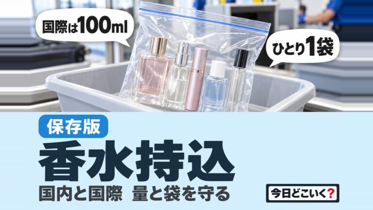飛行機に香水は持ち込める？機内へ持ち込む際の制限や注意点を解説！