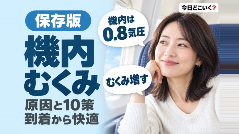 飛行機でのむくみ対策！原因と快適に過ごすための10の方法