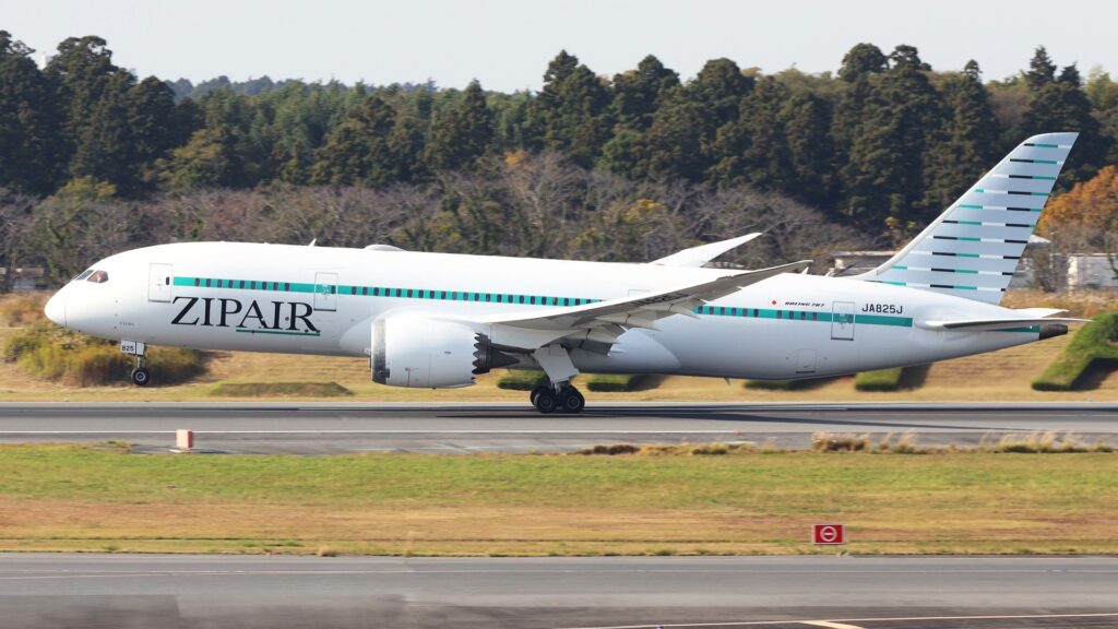 ZIPAIRの旅客機