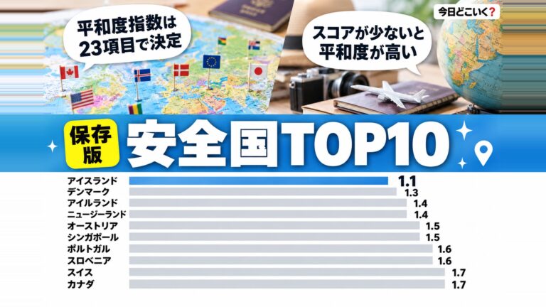 海外旅行で安全な国ランキングTOP10！ヨーロッパやアジアで治安がいい国を紹介