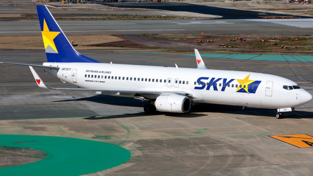 スカイマークの旅客機(スカイマーク中部増便)