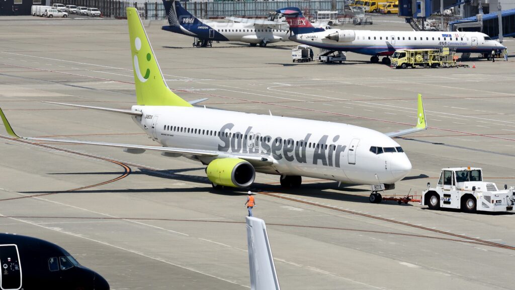 ソラシドエアの旅客機（ソラシドスペシャル）