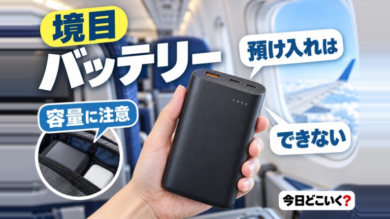 海外旅行でおすすめのモバイルバッテリー3選！飛行機への持ち込み制限は容量に要注意