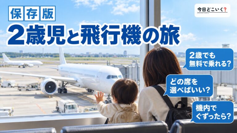 2歳児と一緒に飛行機の旅へ！事前準備やイヤイヤ期対策を解説