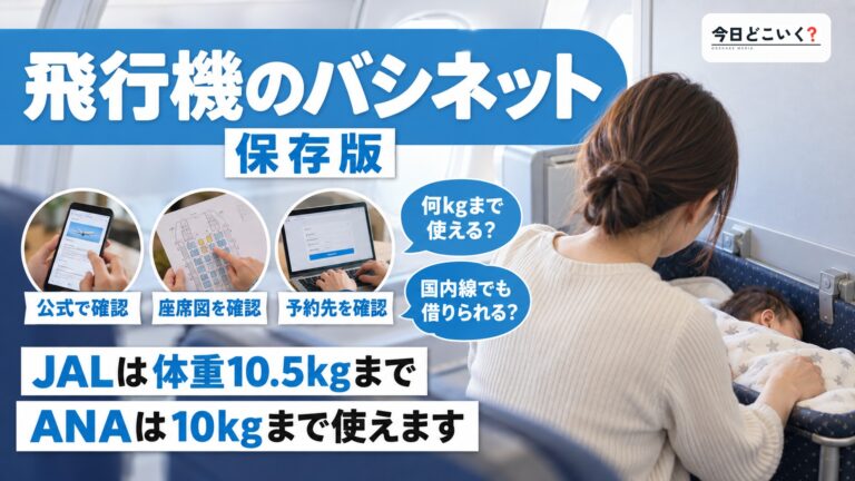 飛行機で赤ちゃんが使えるバシネットとは?使用条件や使い方を解説!