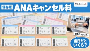 【ANA】飛行機のキャンセル料はいくら?手続き方法まで徹底解説