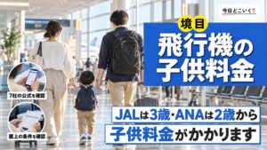 飛行機の子供料金は何歳で変わる？2歳と3歳に分かれる7社の違い