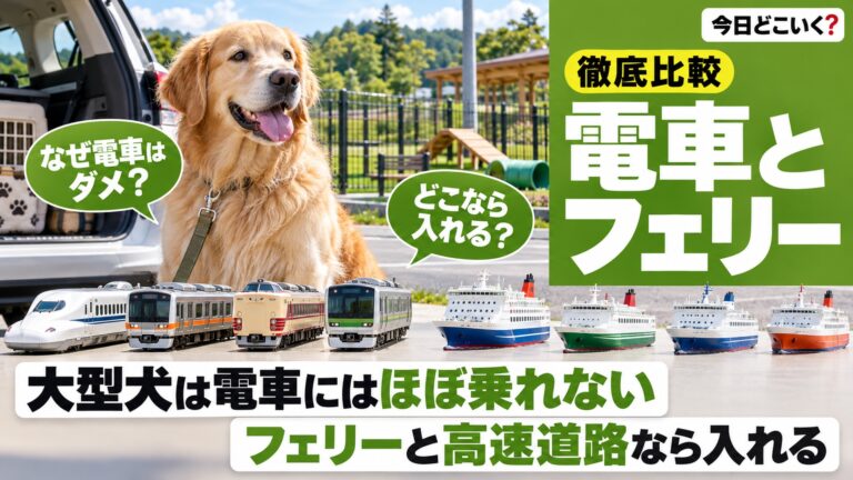 大型犬とおでかけできる場所は？電車とドッグランは10kgで分かれる