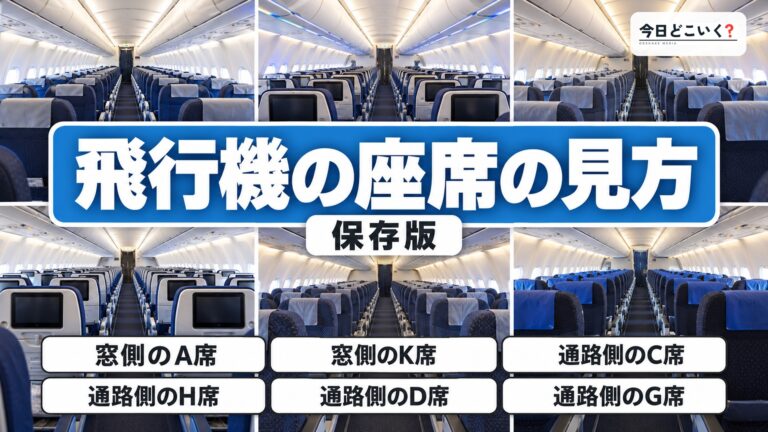 飛行機の座席の見方を徹底解説！アルファベットのルールとは？