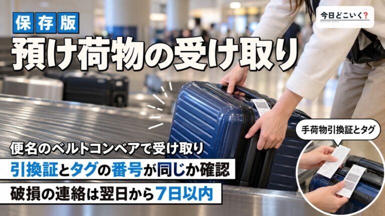 空港で預けた荷物の受け取り方法は?トラブル対処法など交えて解説
