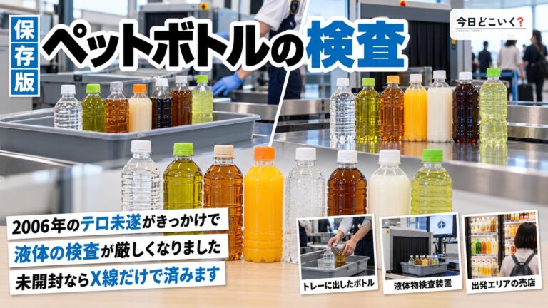 空港でペットボトルを検査する理由は?検査をスムーズに通過する方法