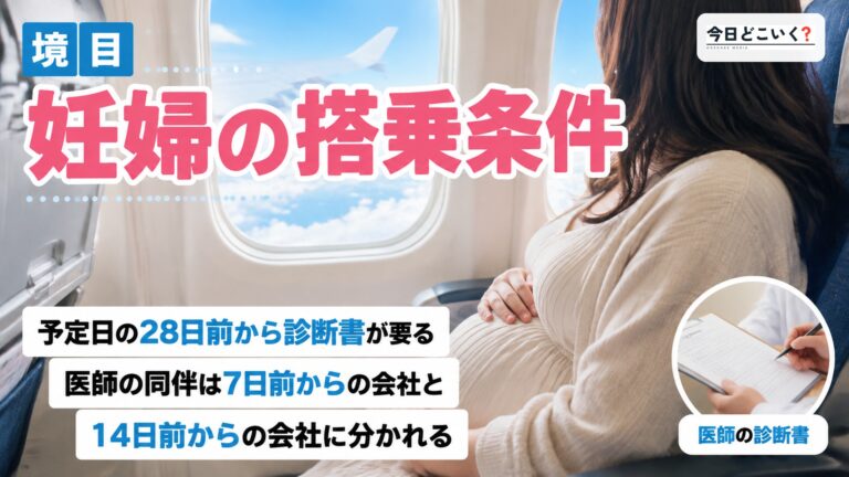妊婦の飛行機は予定日28日前が境目?医師の同伴は会社で14日か7日