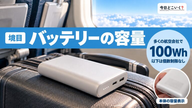 海外旅行でおすすめのモバイルバッテリー3選！飛行機への持ち込み制限は容量に要注意