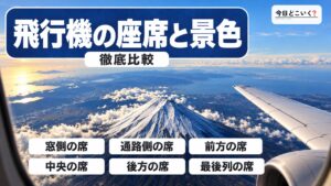 飛行機からの景色を楽しむならどこの座席？場所別に特徴をご紹介
