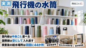 飛行機の水筒は国際線だけ空に？検査後に水を入れ直せる羽田44か所