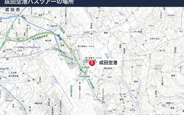 成田空港の地図