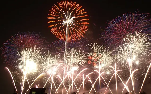 土浦全国花火競技大会の写真