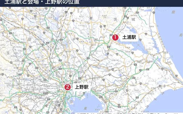 土浦駅の地図
