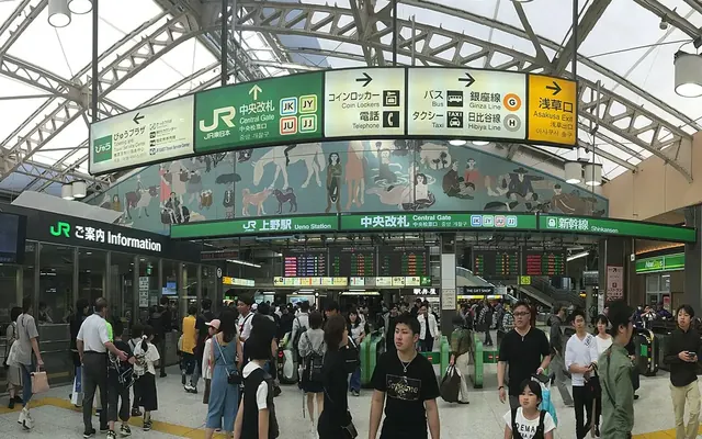 JR上野駅 中央改札の写真